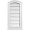 Ekena Millwork Arch Top Surface Mount PVC Gable Vent: Functional, w/ 2"W x 2"P Brickmould Sill Frame, 12"W x 24"H GVPAR12X2403SF - alternate 1